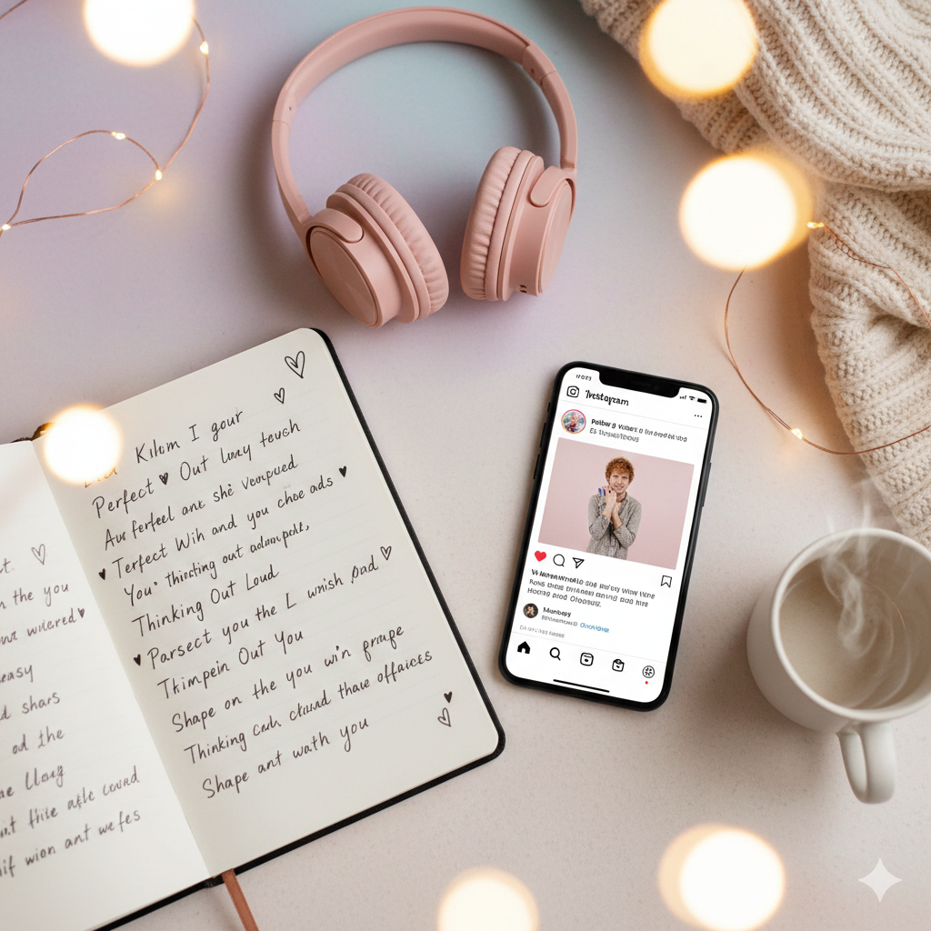 ed sheeran lyrics captions for instagram