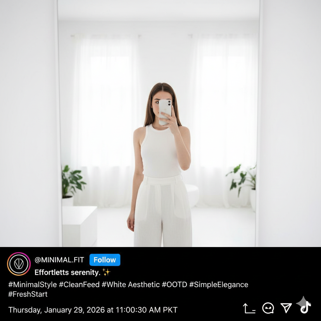 all white outfit captions for instagram