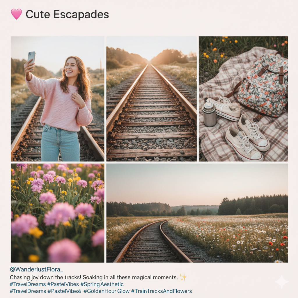 train track captions for instagram