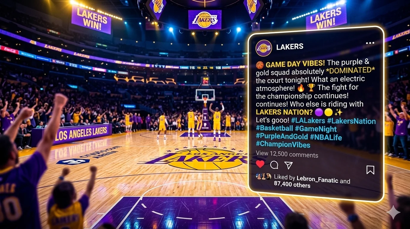 lakers captions for instagram