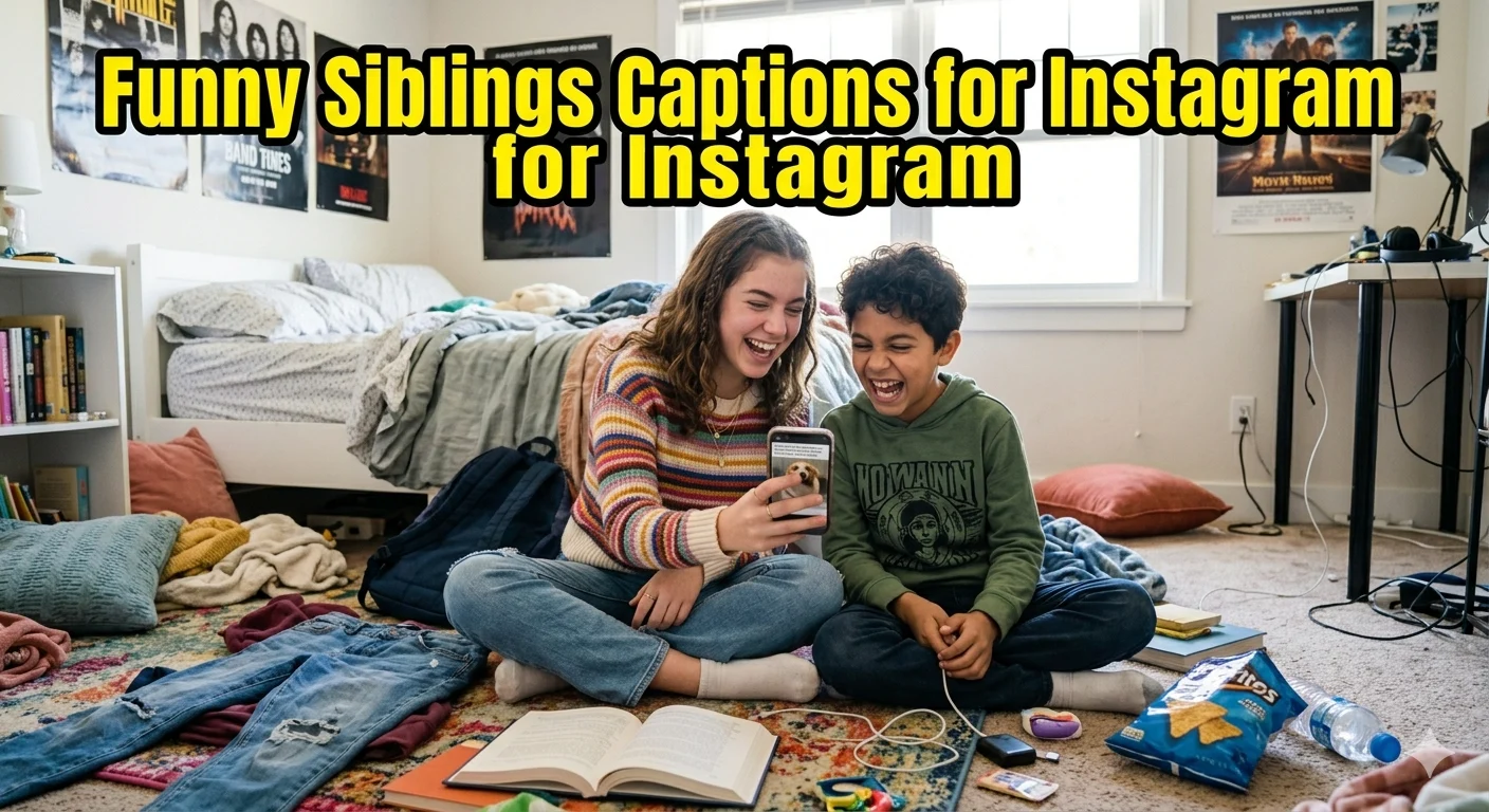funny siblings captions for instagram