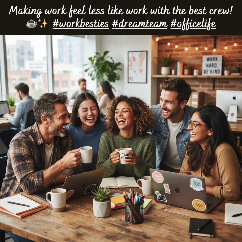 coworker captions for instagram