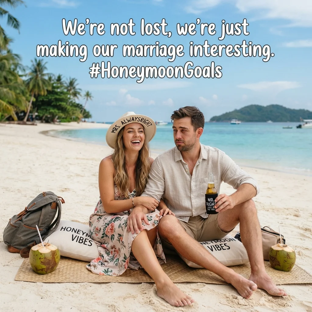 honeymoon captions for funny instagram