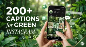 instagram captions for green