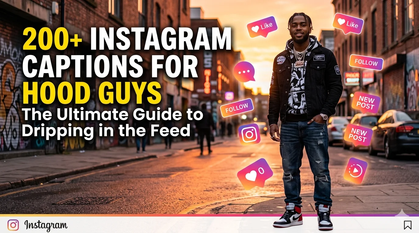instagram captions for hood guys
