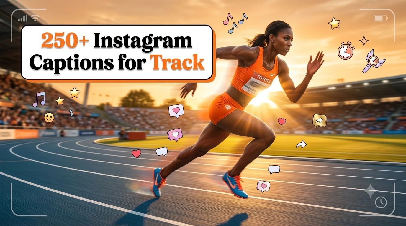 instagram captions for track
