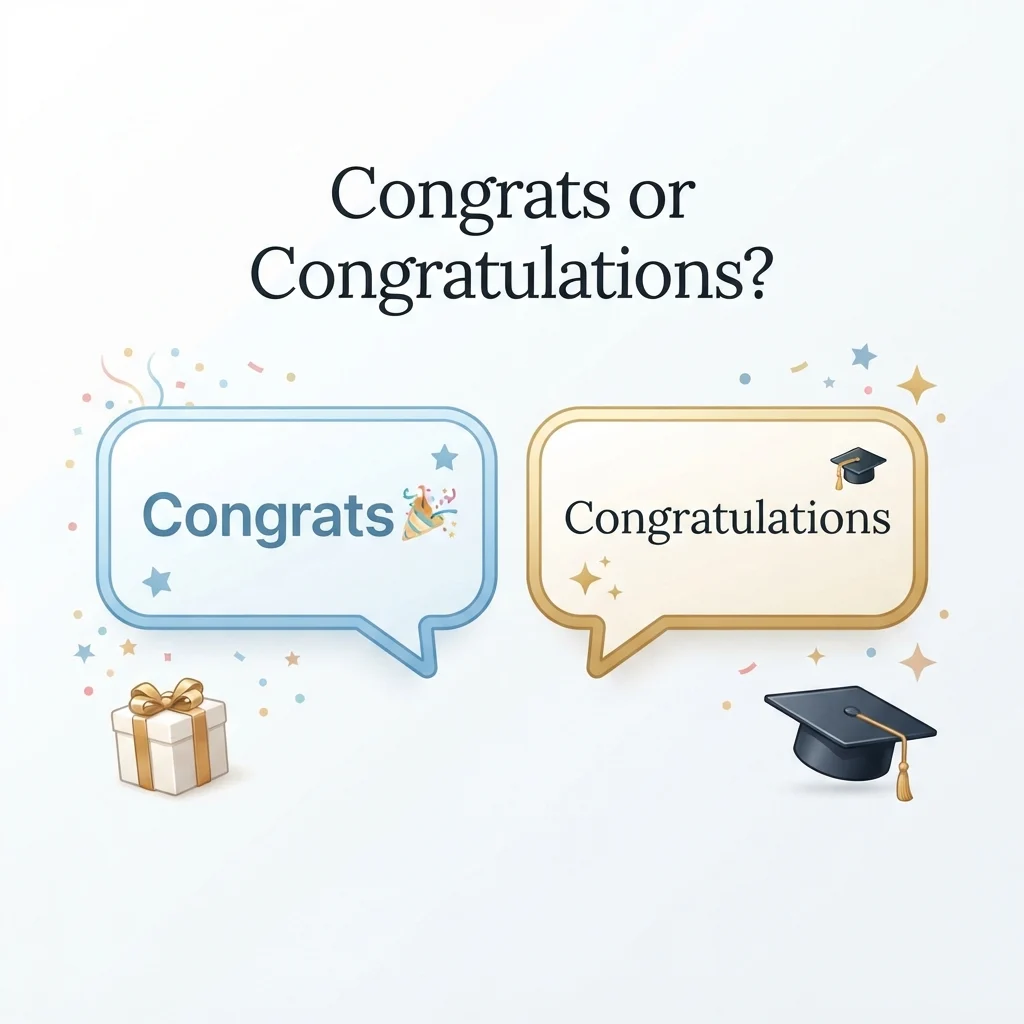 congrats or congratulations