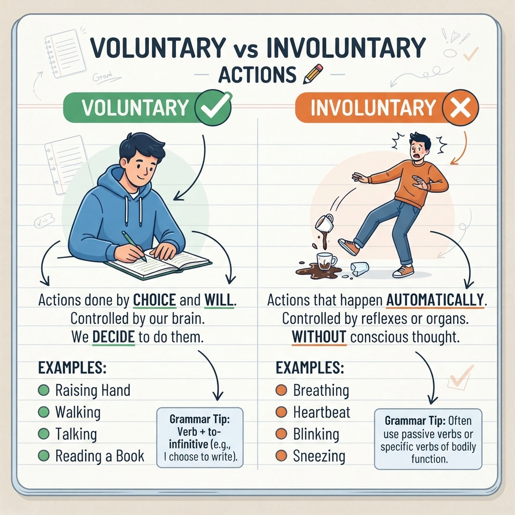 unvoluntary or involuntary
