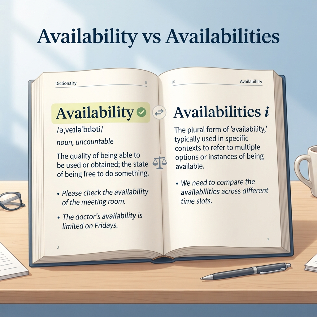 availability or availabilities