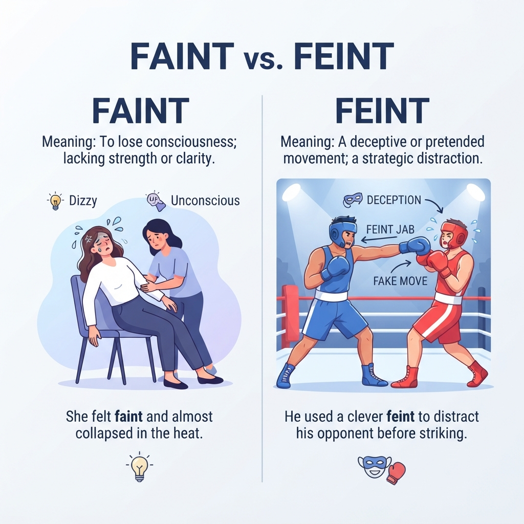 faint or feint