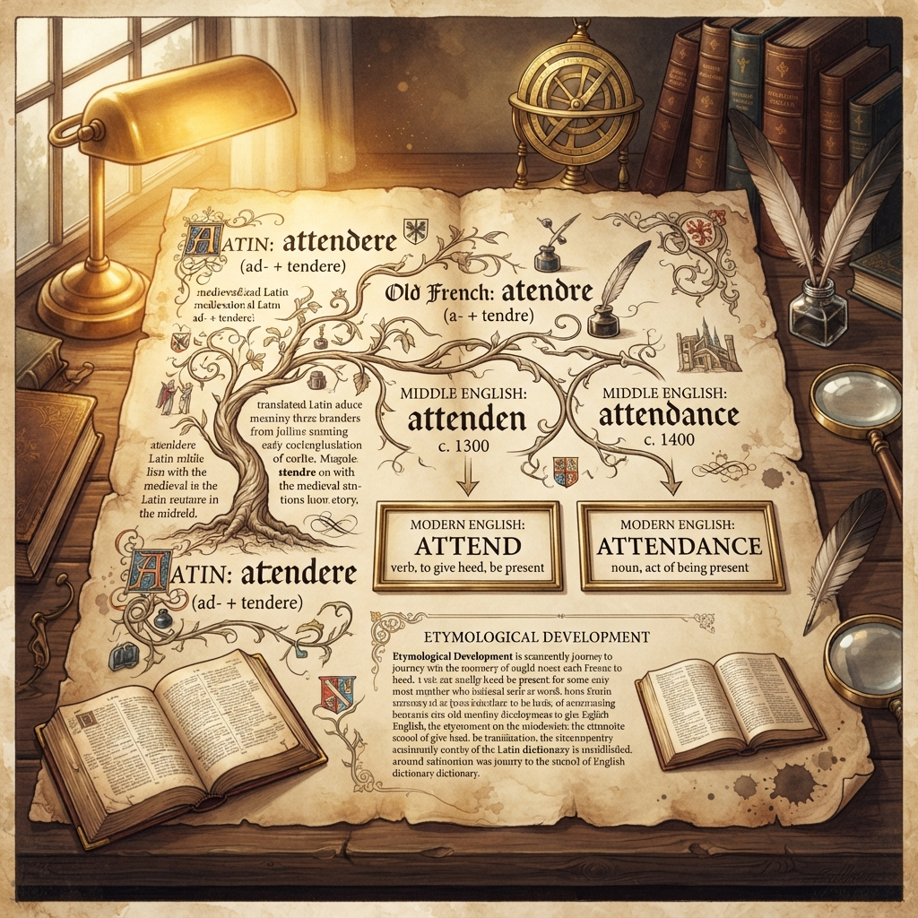 attendance or attendence