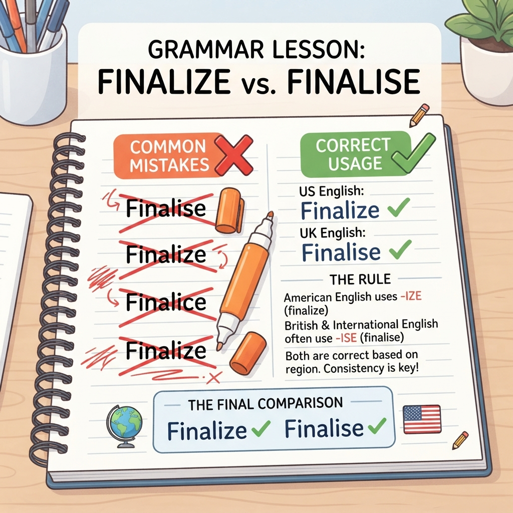 finalize or finalise