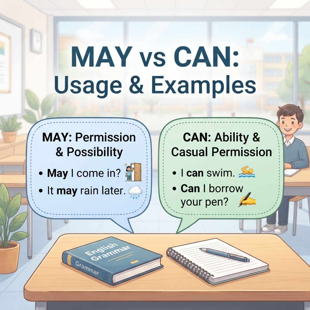 may or can