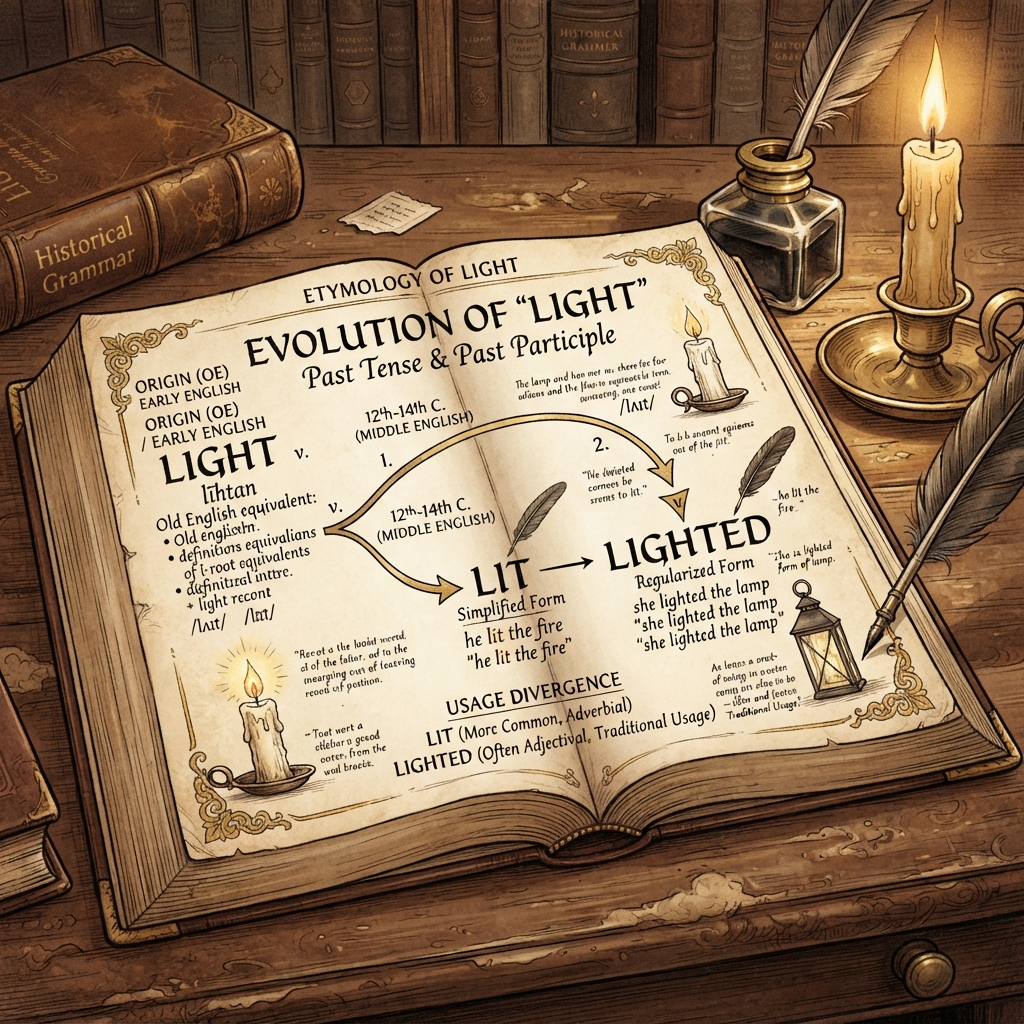 lit or lighted