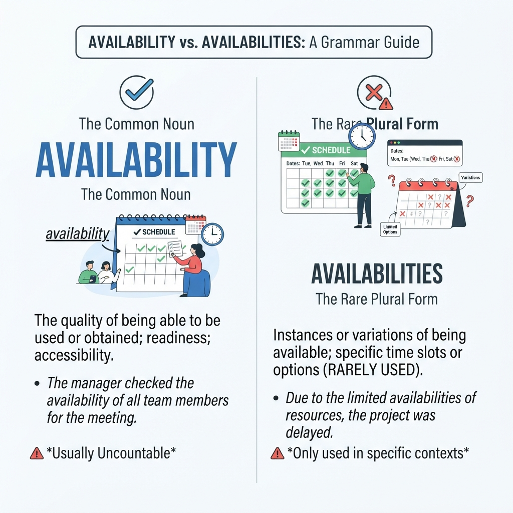 availability or availabilities