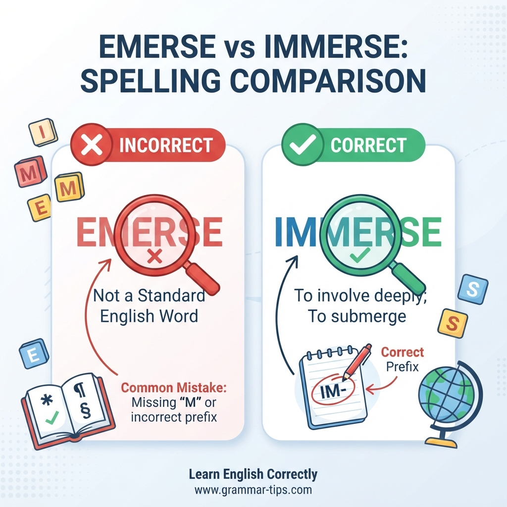 emerse or immerse