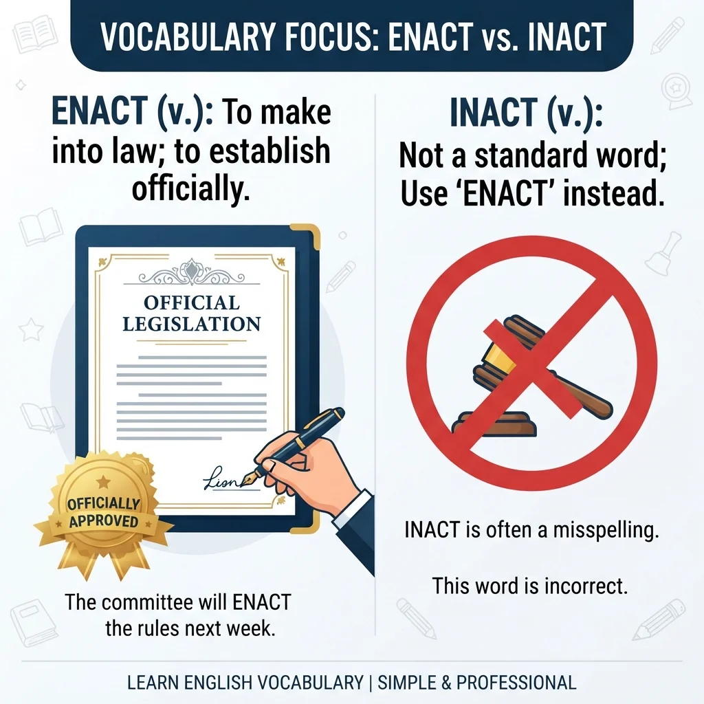 inact or enact
