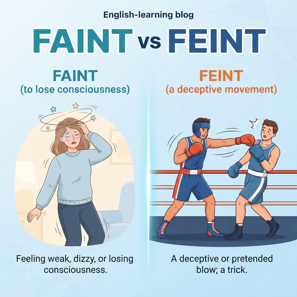 faint or feint