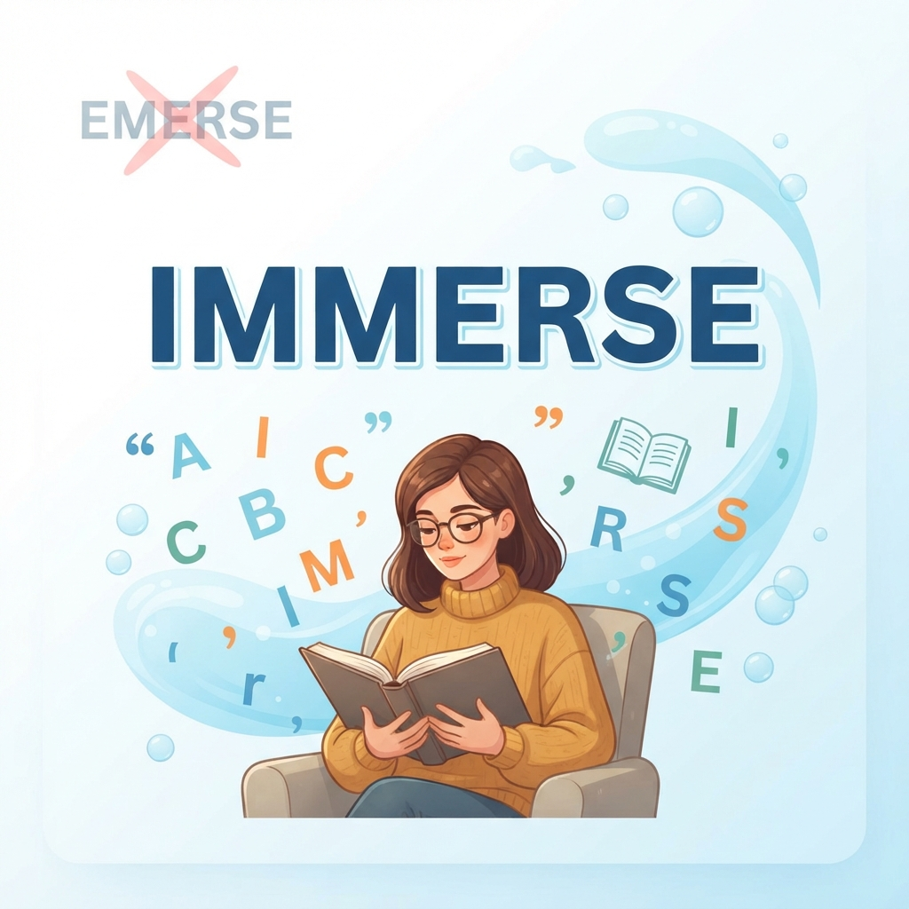 emerse or immerse
