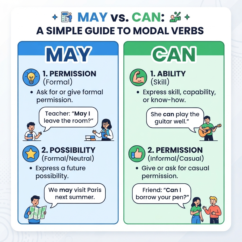may or can