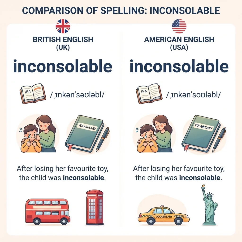 inconsolable or unconsolable