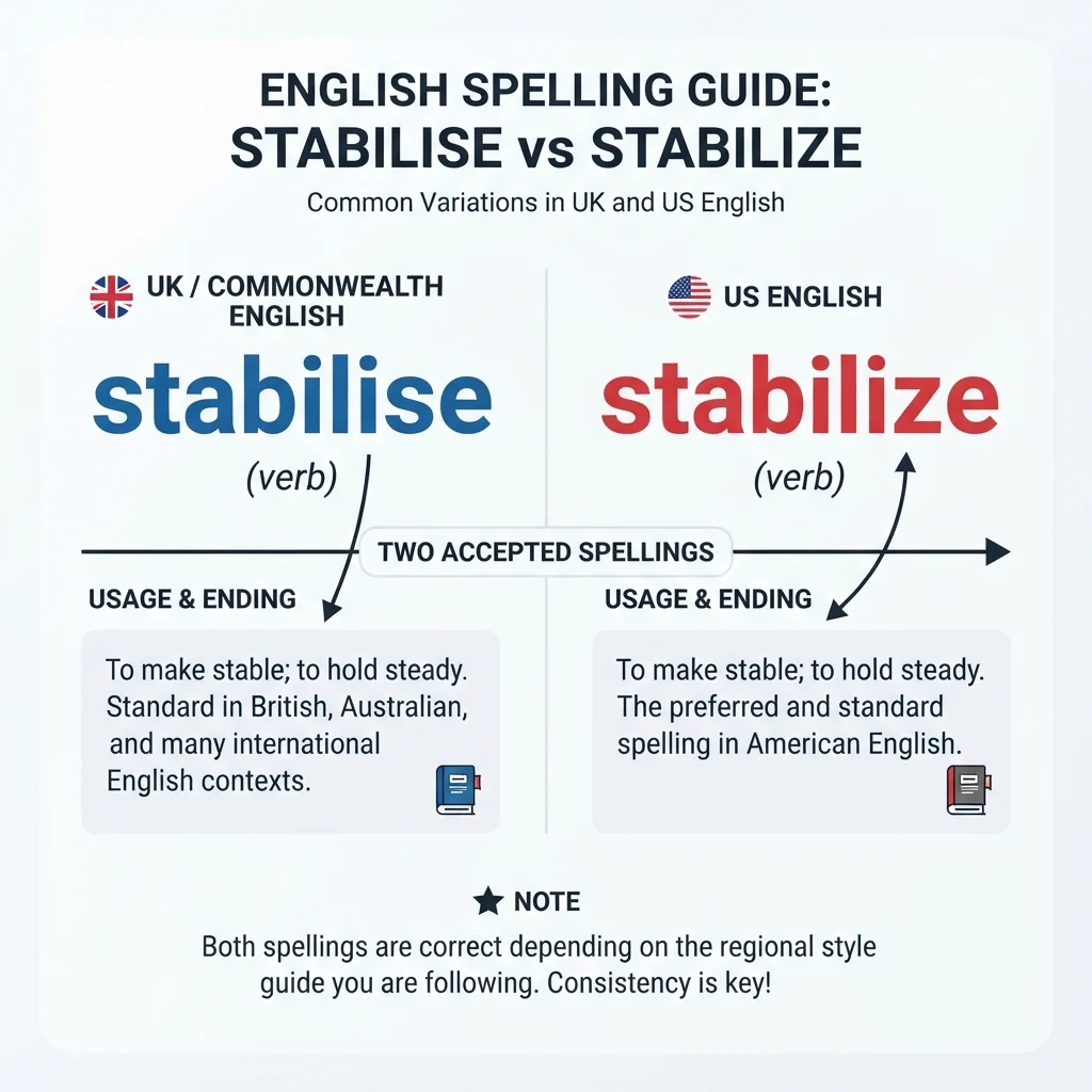 stabilise or stabilize