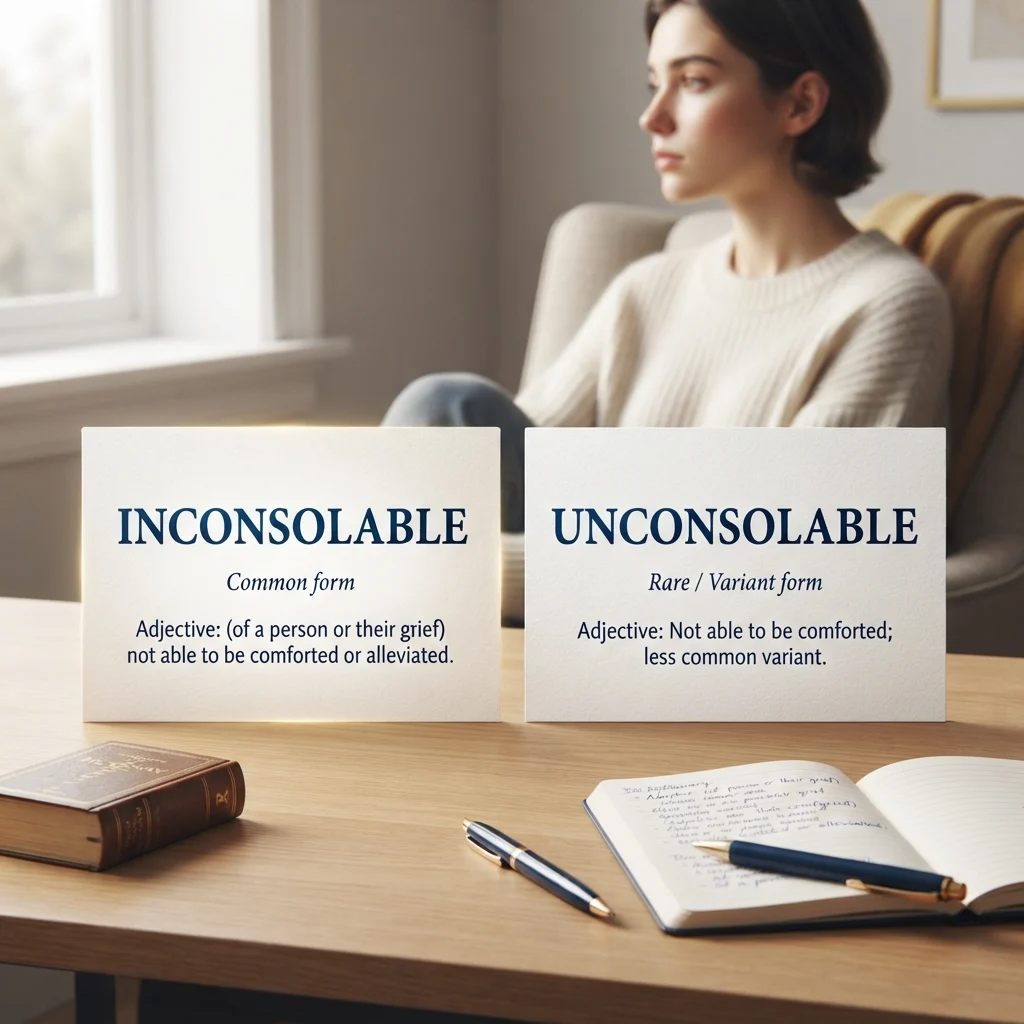 inconsolable or unconsolable