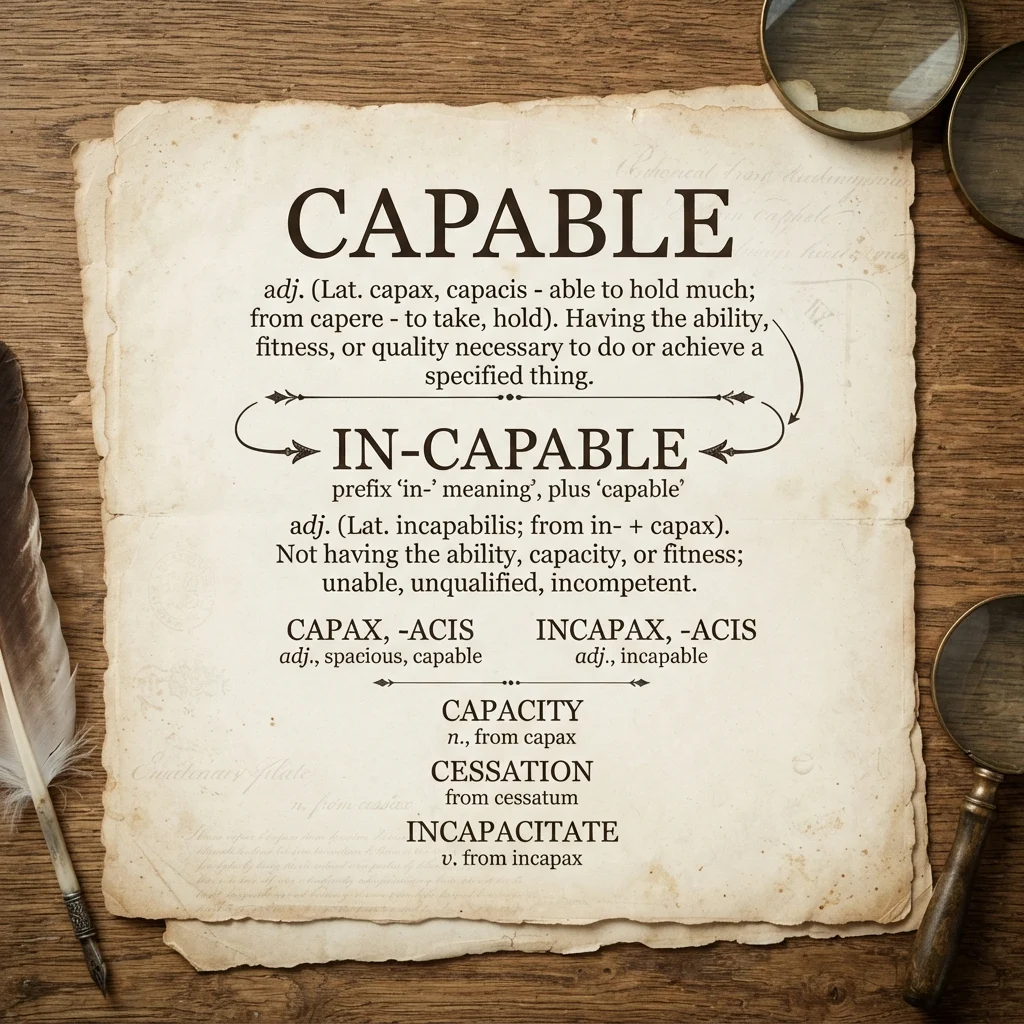 uncapable or incapable