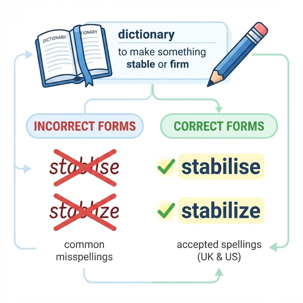 stabilise or stabilize