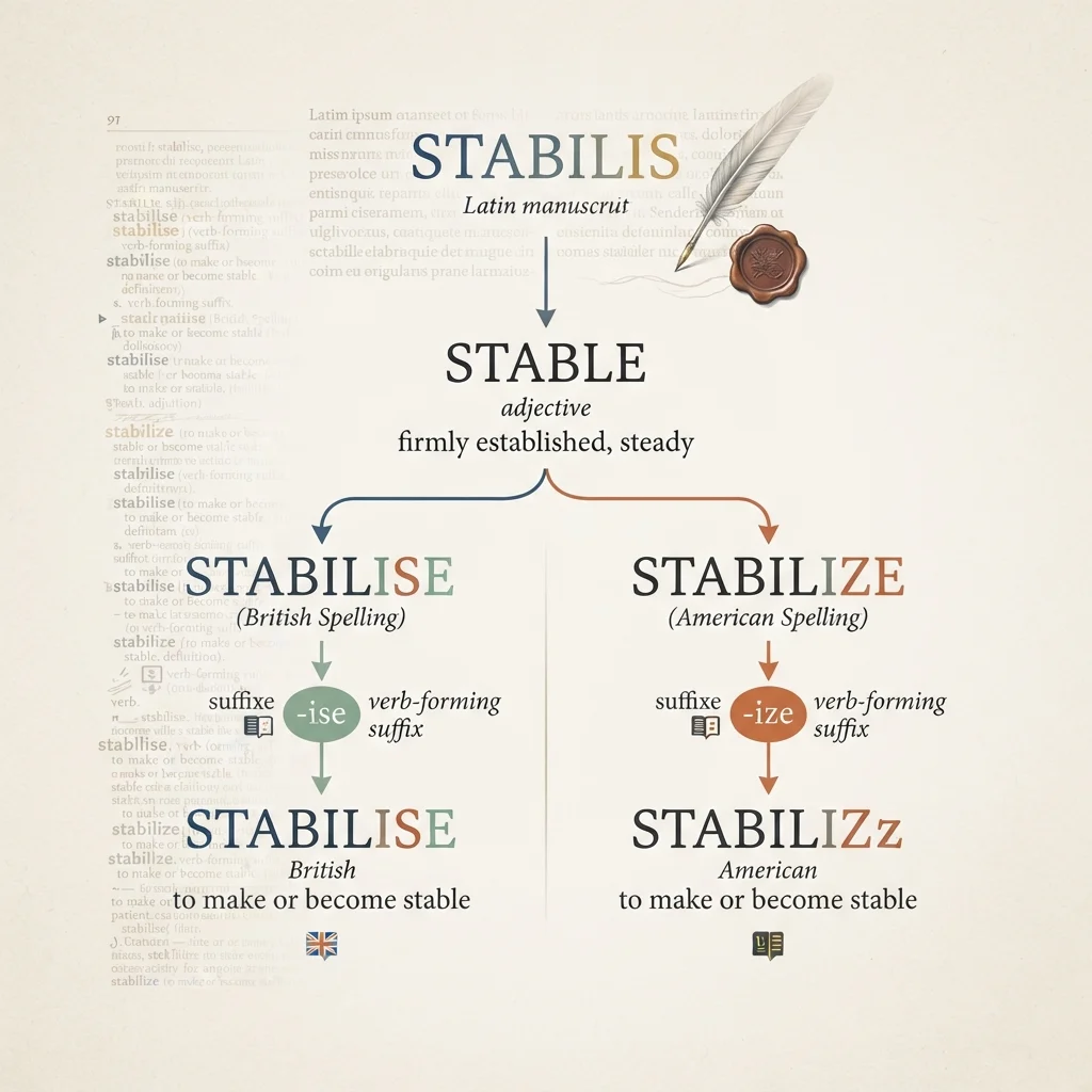 stabilise or stabilize
